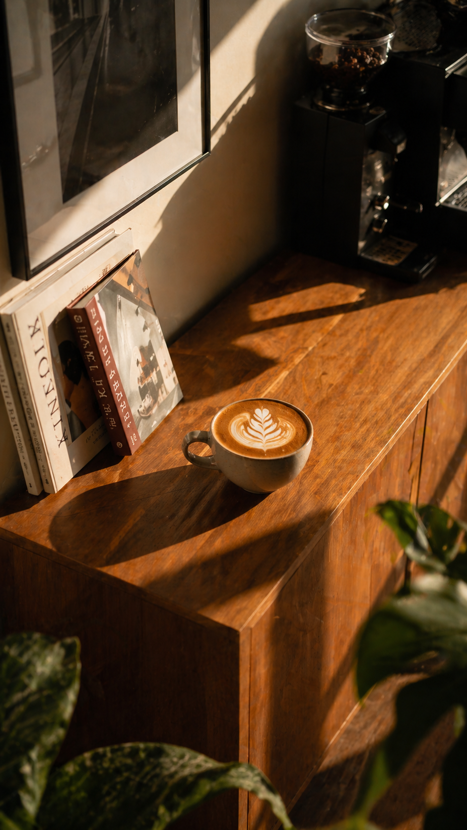 Coffee being brewed