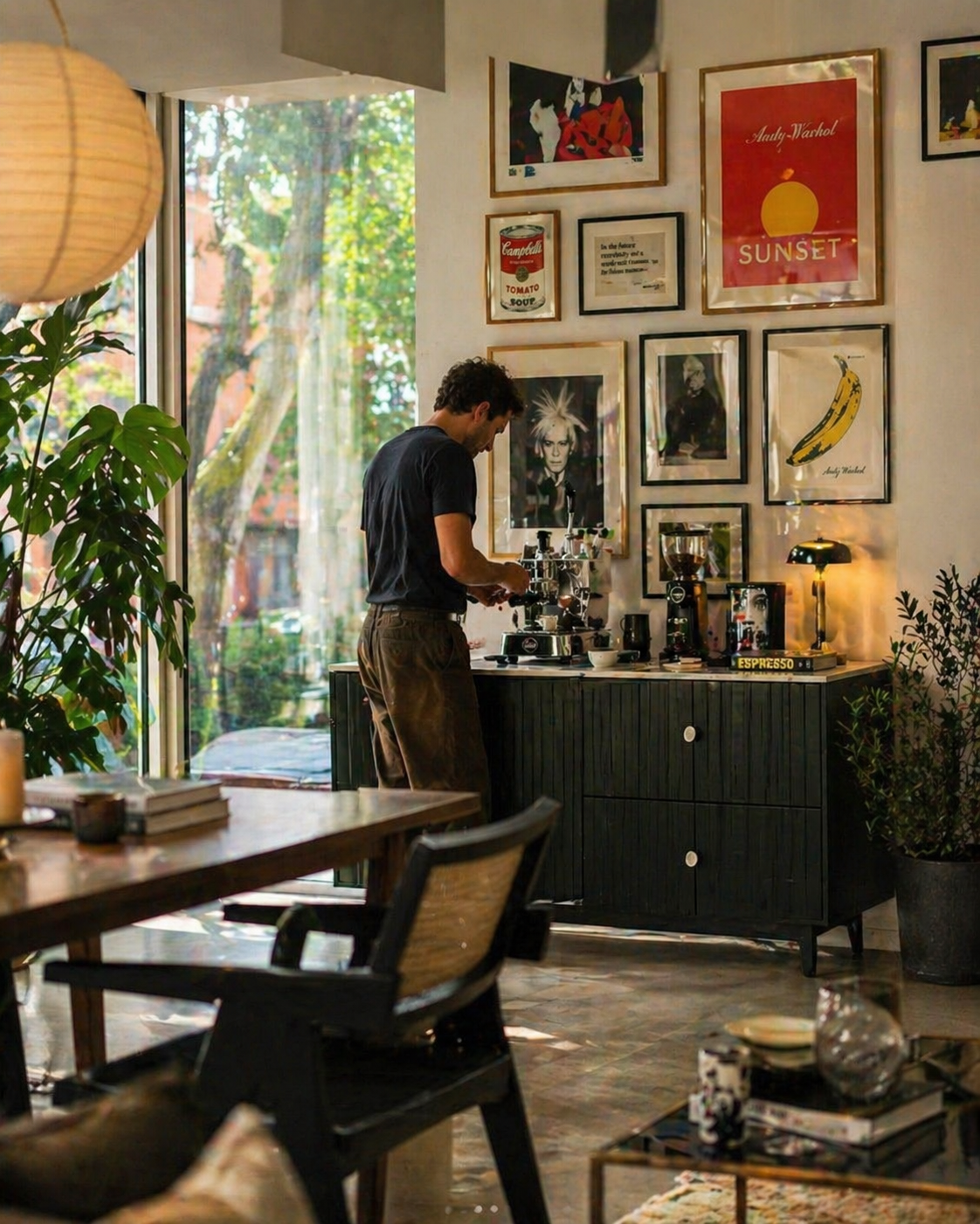 Coffee shop scene